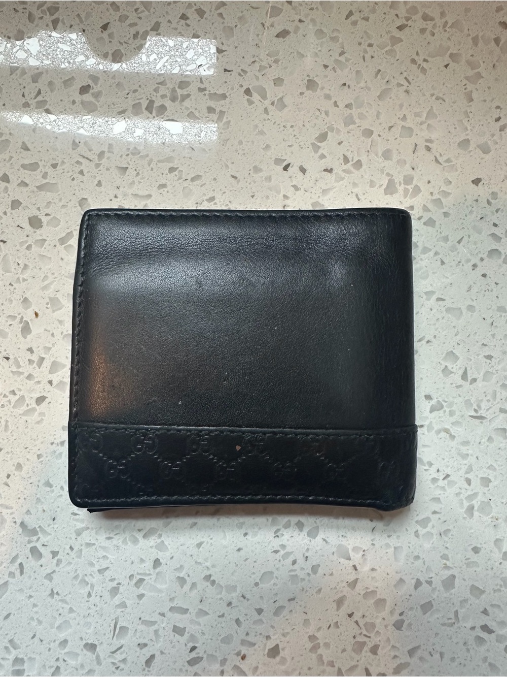Gucci Black Leather Bi-Fold Card & Key Holder